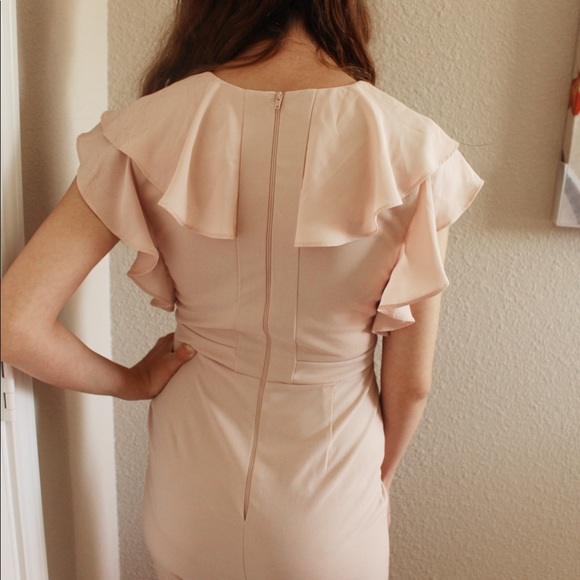 ASOS Ruffle Cocktail Dress Size 2 - Picture 3 of 7